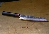 Japanese Seto Petty Knife, Damascus Forged Steel, 33 layers – Sharp Knife