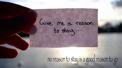 Give Me A Reason To Stay Youtube