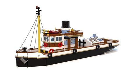 Lego Ulises Steam Tug Boat Instructions Youtube