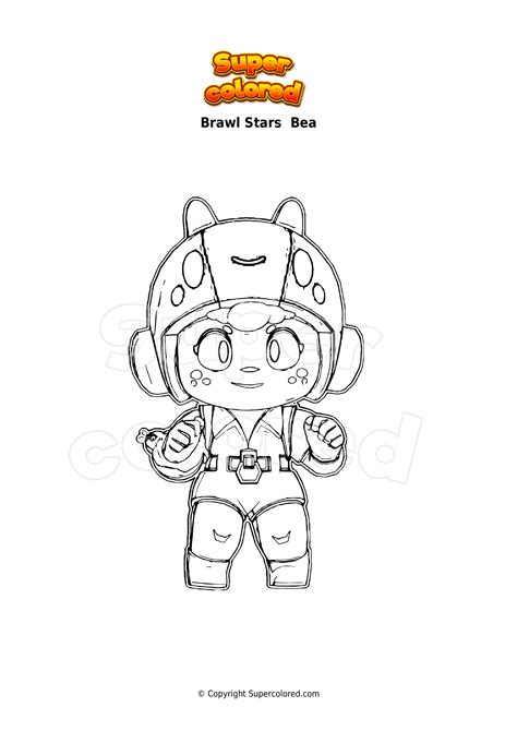 Disegno Da Colorare Brawl Stars Bea