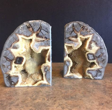 Pair Of Massive Vintage Geode Bookends For Sale At 1stdibs