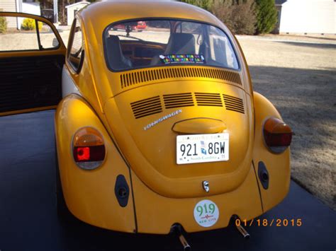 1974 Two Tone Yellow Vw Beetle For Sale Volkswagen Beetle Classic