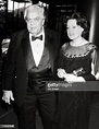 Albert "Cubby" Broccoli and Wife Dana Broccoli during Premiere of ...