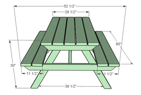 Ana White How To Build An Adult Picnic Table Diy Projects