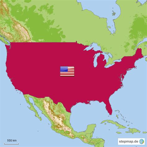 Stepmap Usa Landkarte Für Usa