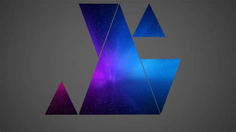 🥇 Minimalistic Galaxies Galaxy Triangle Wallpaper 40237