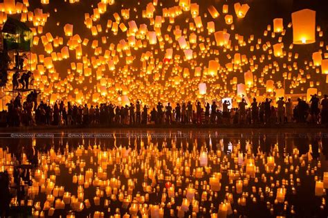 Floating Lanterns Festival In Chiang Mai Thailand Travel The World