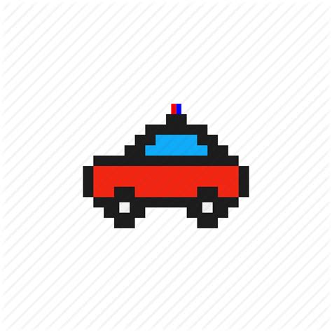 Car Pixel Art Logos Car Race Pixel Art Icons Set Stock Vector Royalty