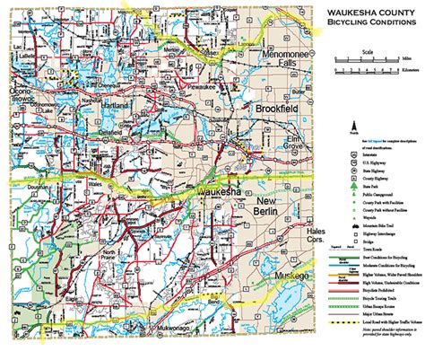 Wisconsin County Bicycle Maps