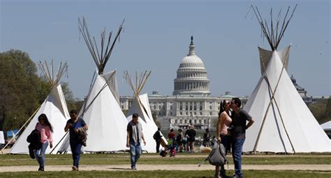 Horses Teepees In Keystone Protest Politico