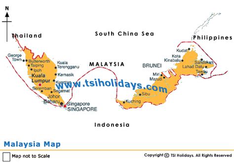 Map Of Malaysia Tourist Places In Malaysia Popular Tourist