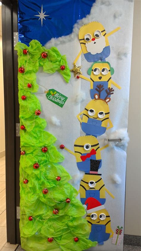 Minion Christmas Door Decorating Ideas