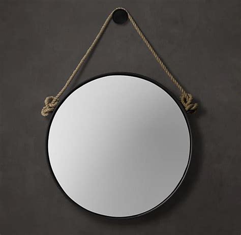 Displaced native old english sċēawere (literally watcher), which was also the word for spy.. Round Rope Mirror
