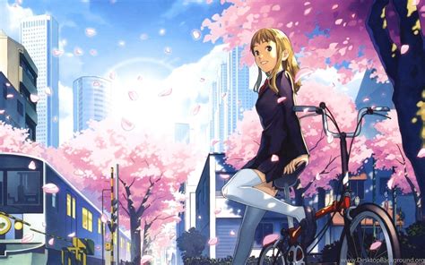 Anime City Hd Desktop Wallpapers High Definition