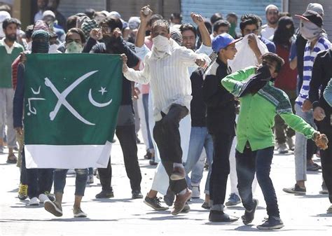 Kashmiri Muslim Protester Holds Pakistani National Editorial Stock