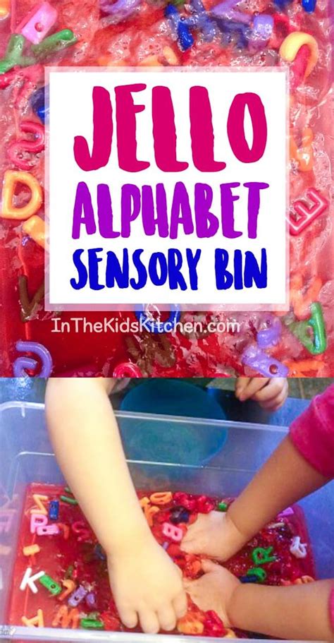 Jello Alphabet Sensory Bin In The Kids Kitchen