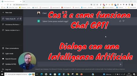 Andrea Cartotto Cos è e come funziona Chat GPT l intelligenza artificiale del momento YouTube