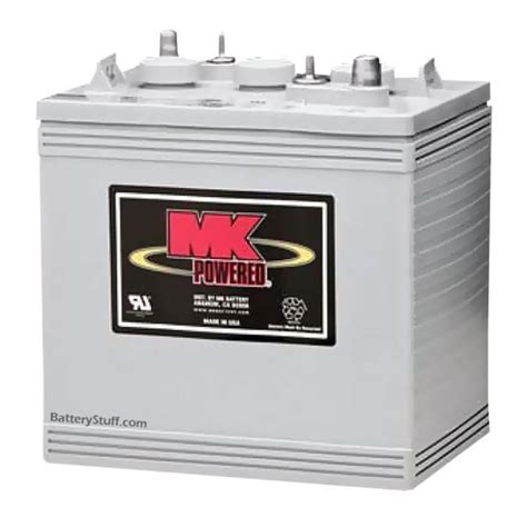 Mk Battery 6 Volt 180 Ah Deep Cycle Gel Rv And Marine Battery