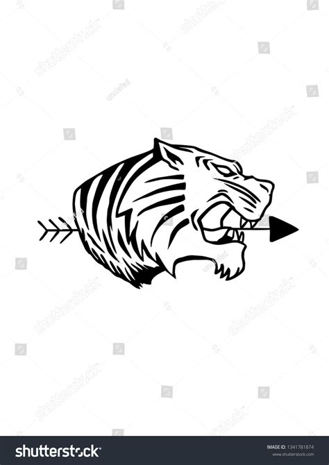 Tiger Arrows Illustration Stock Illustration 1341781874 Shutterstock