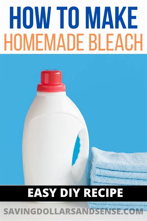 homemade bleach recipe just 3 ingredients homemade bleach household hacks diy household tips