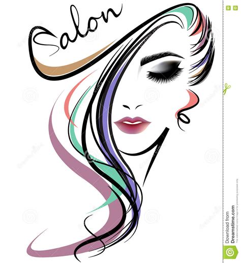 Show off your brand's personality with a custom haircut logo designed just for you by a professional designer. Hair Salon Logo Icon Cartoon Vector | CartoonDealer.com ...