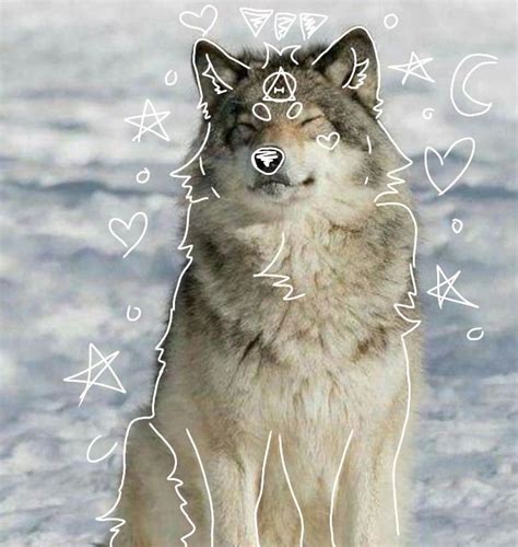 Therian wolf in 2024 | Wolf, Brown hair cartoon, Cute icons
