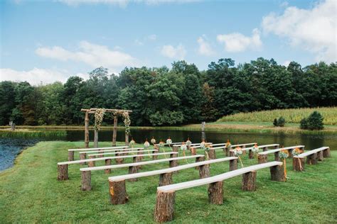 Rustic Outdoor Wedding Log Benches Rustic Outdoor Wedding Rustic