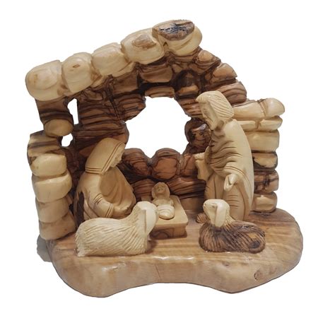 Olive Wood Nativity Set Special Model 0020 Holy Land Shopping