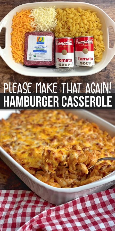 Easy Hamburger Casserole Recipe 4 Ingredients Instrupix