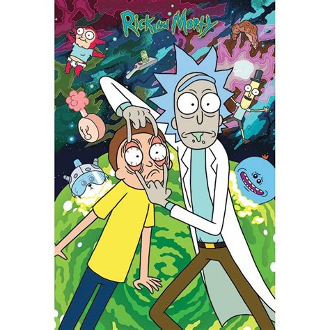 Rick And Morty Eyes Open Poster Rick And Morty Poster Rick And Morty