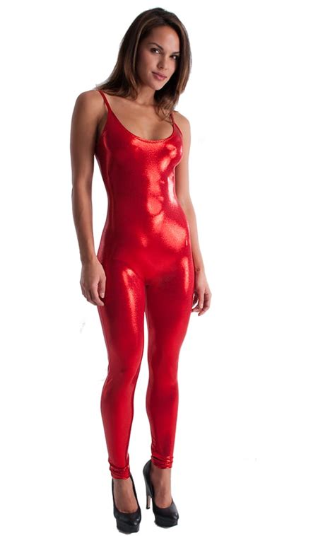 Gratuit Onlyfans Strip In Fullbody Red Catsuit Laycette Sleeveless Catsuit Full Body Ozf