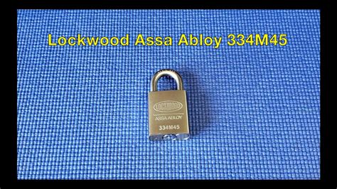 Lockwood Assa Abloy M Picked Open Youtube