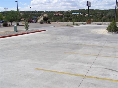 Concrete parking lots, Albuquerque, New Mexico