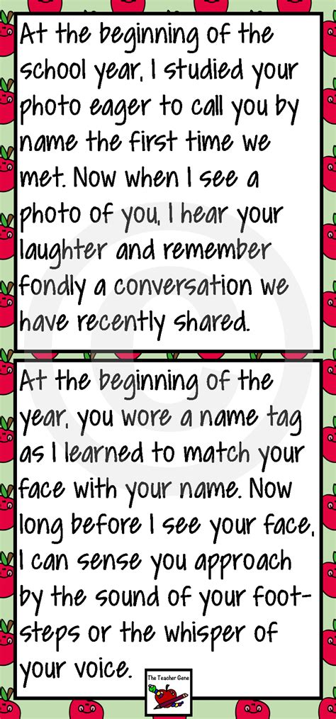 End Of Year Letter From Your Teacher Editable Letter To Teacher End