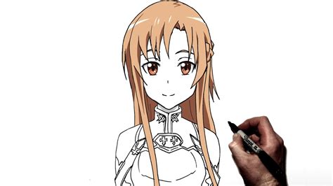 How To Draw Asuna Step By Step Sword Art Online Youtube