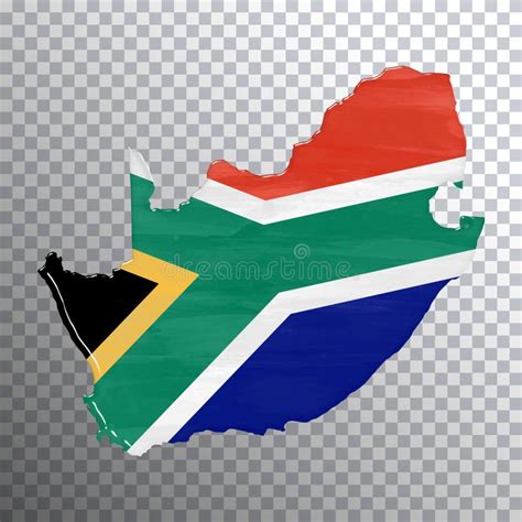 South Africa Flag And Map Transparent Background Stock Illustration Illustration Of Business