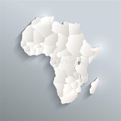 Africa Map New Political Detailed Map Separate Individual States