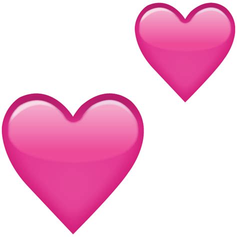 Two Pink Hearts Emoji Png