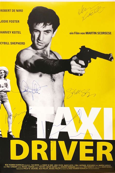 Dream On Ventures Taxi Driver Cast Signed Movie Poster Wayfair