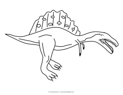 Spinosaurus Coloring Pages To Download And Print For Free
