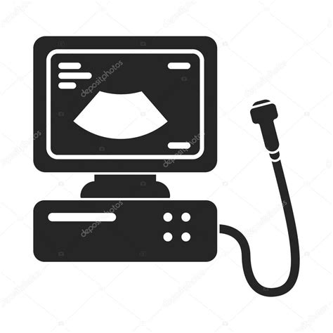 Download Ultrasound diagnostic icon in black style isolated on ...
