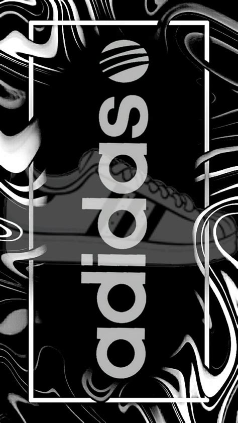720p Free Download Adidas Black Logos White Hd Phone Wallpaper