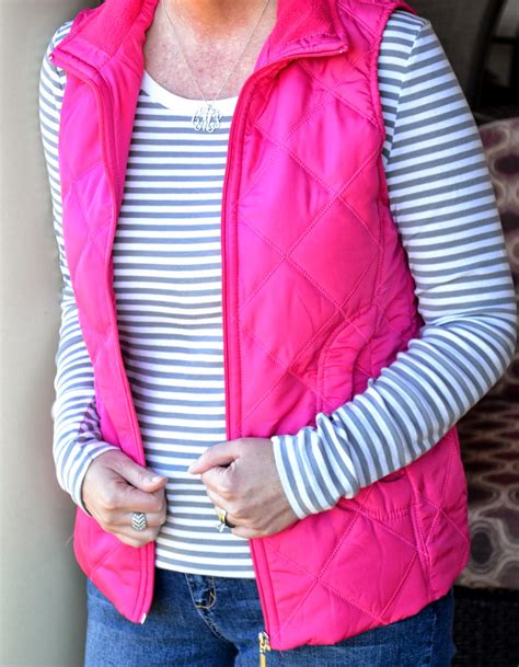 Pink Puffer Vest Outfit Miss Crystal
