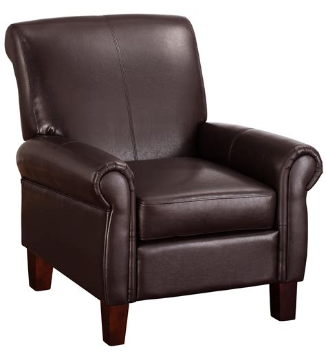 Dorel Living Faux Leather Club Chair Multiple Colors Brown