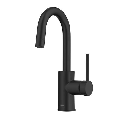Kraus Oletto Single Handle Kitchen Bar Faucet With Quick Dock Top Mount Installation Assembly In