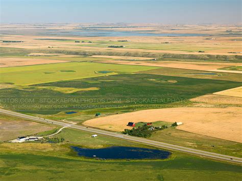 Aerial Photo Alberta Prairies