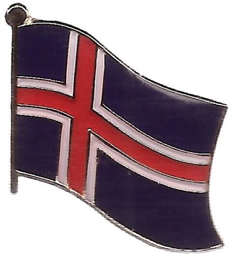 Lot Of 3 Iceland Flag Lapel Pins Iceland Flag Pin Ebay