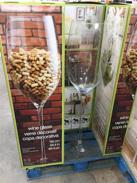 Huge Wine Glass 46” 118cm Stores Corks And Is Sold As “decor” At Costco R Mildlyinteresting