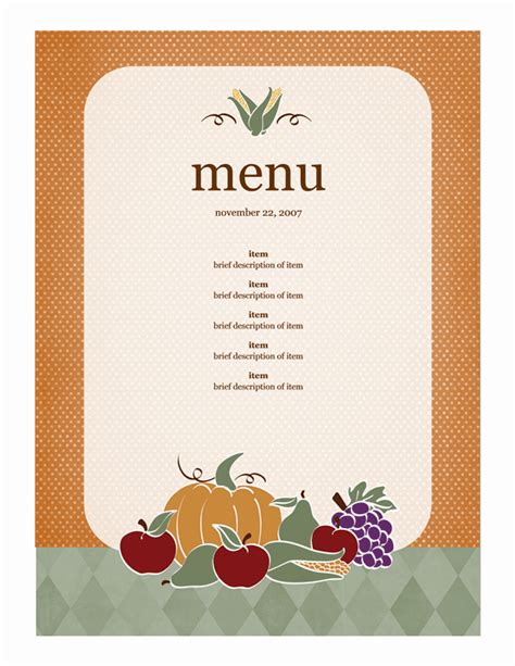 21 Free Free Restaurant Menu Templates Word Excel Formats