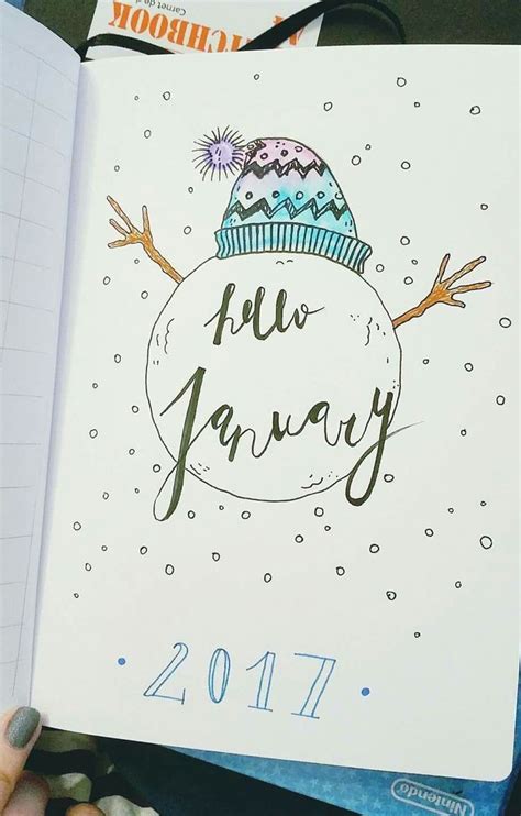January Monthly Header January Bullet Journal Bullet Journal